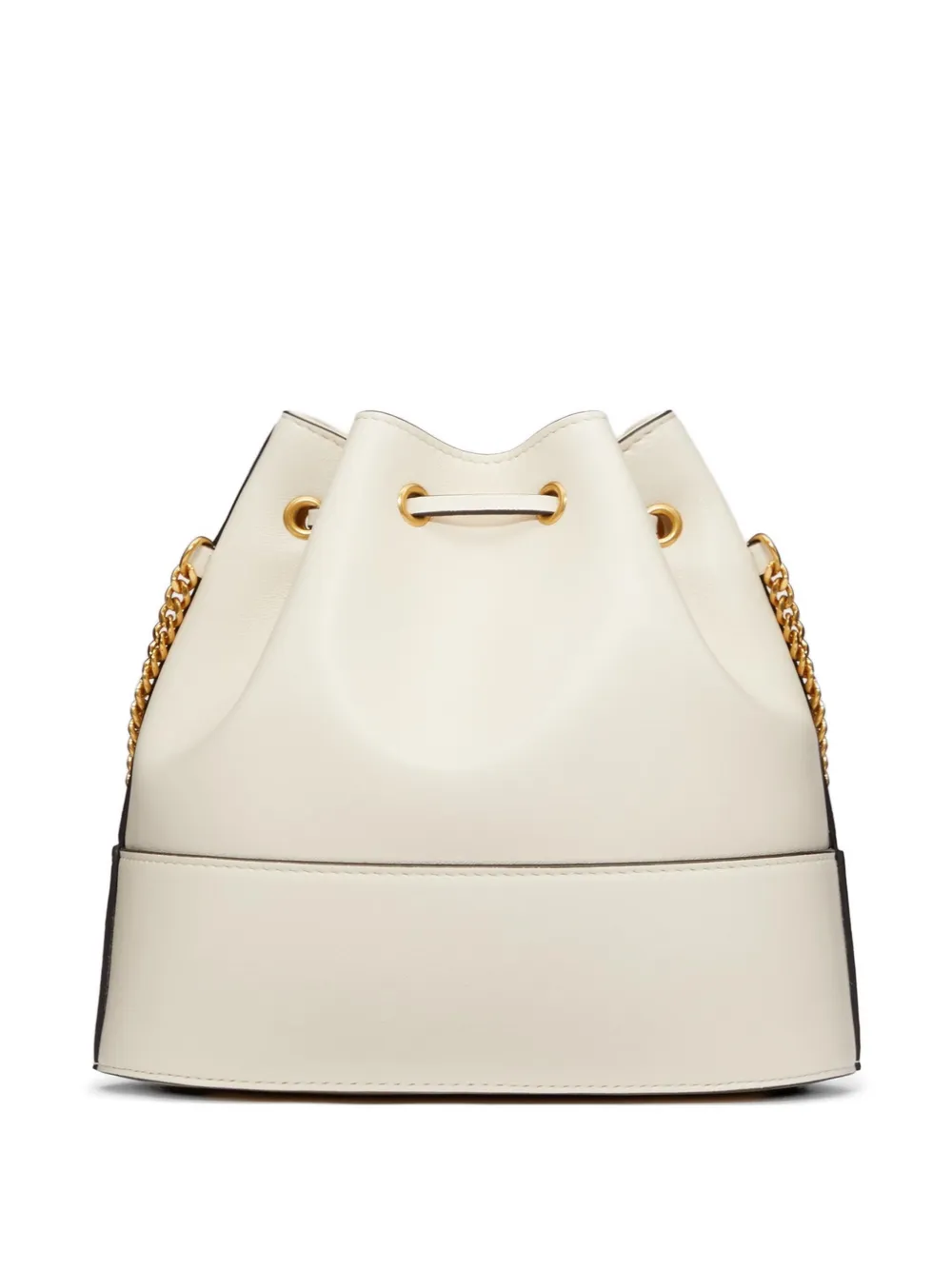 Valentino Garavani Kleine VLogo Signature bucket-tas van nappa leer Beige