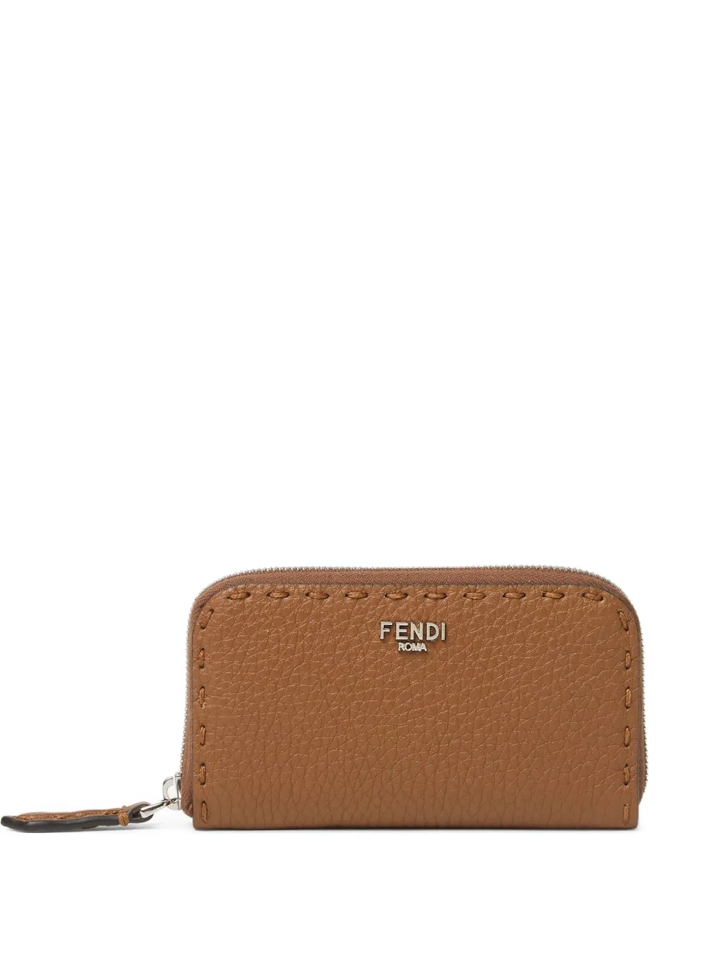 FENDI Selleria zip trim wallet - Toni neutri