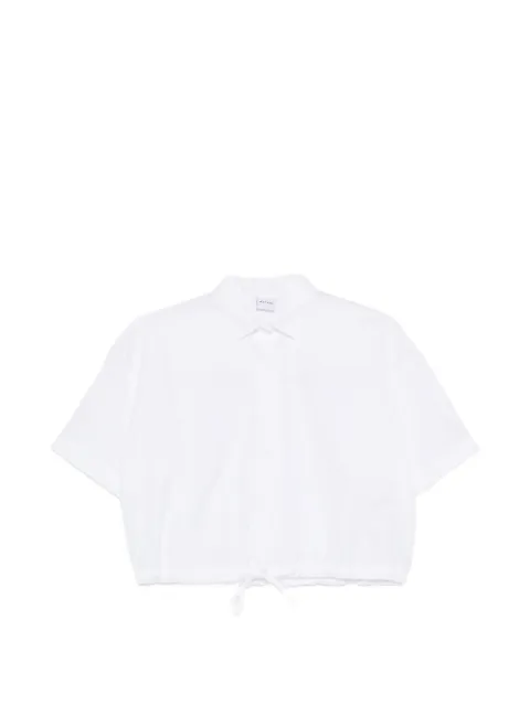 ASPESI drawstring-hem cotton shirt
