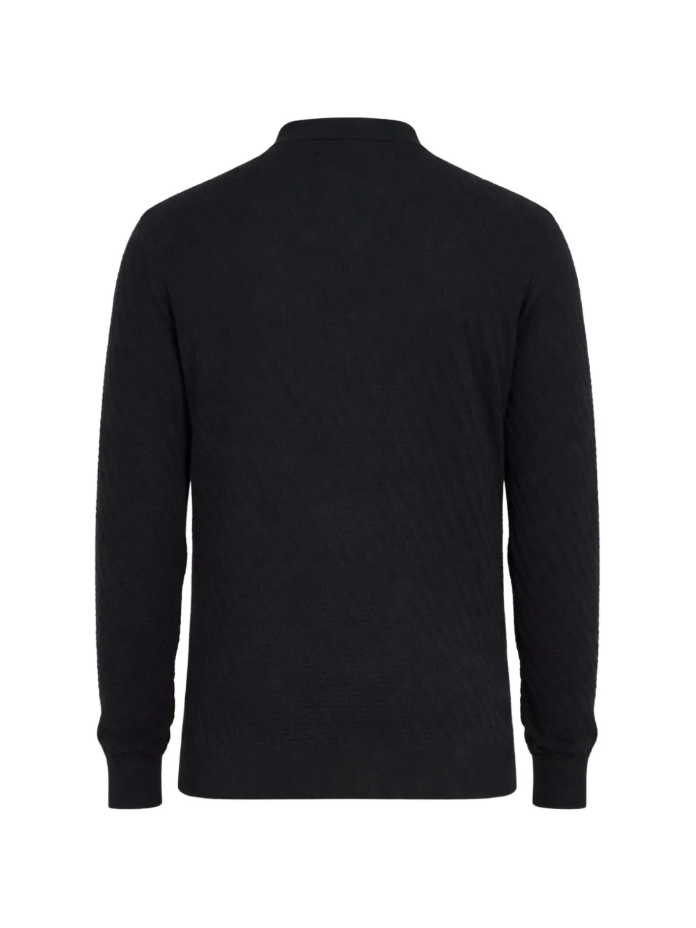 Paolo Pecora Poloshirt met textuur Blauw