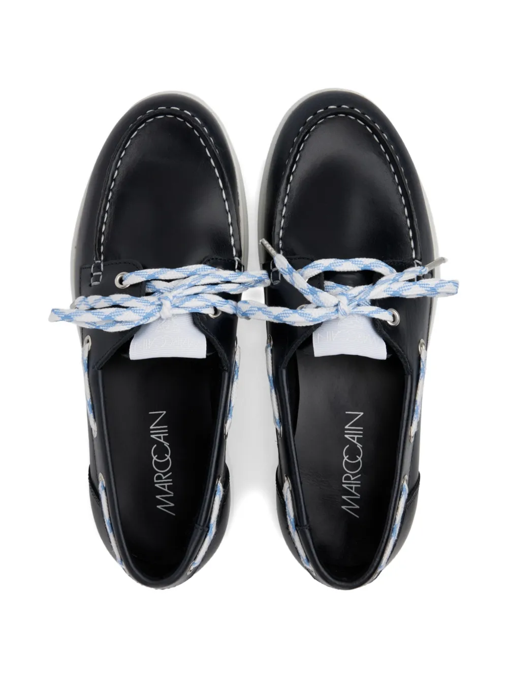 MARCCAIN Veterschoenen met ronde neus Blauw