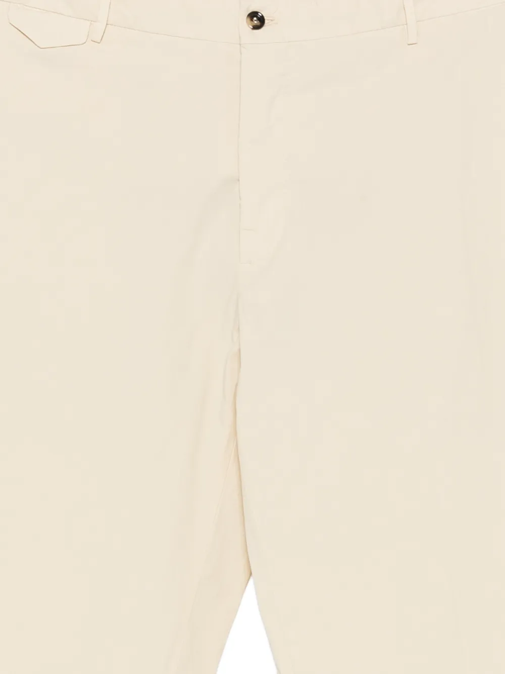 Dell'oglio Broek met riemlussen en knoop aan de voorkant Beige
