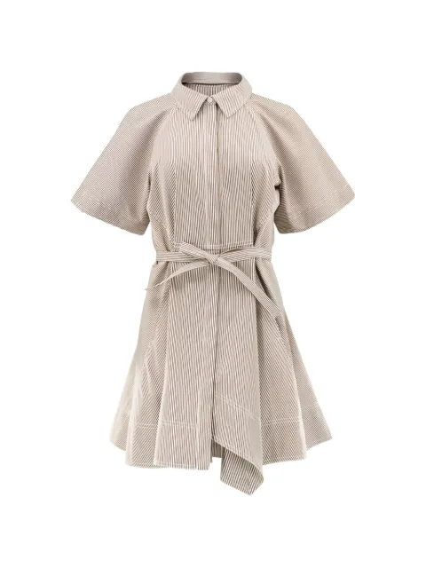 A.L.C. Julie striped tie-waist dress