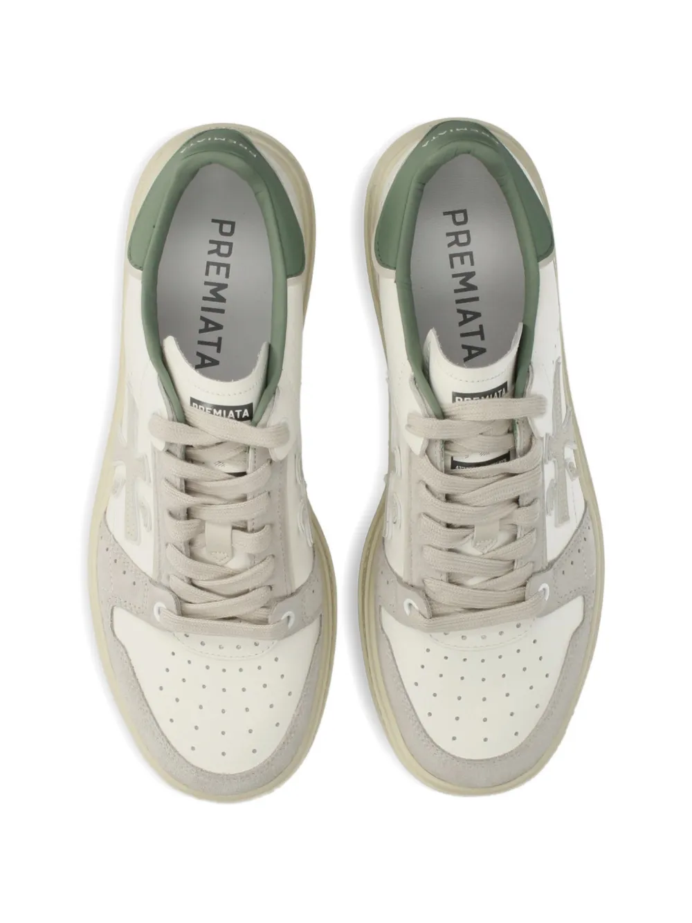 Premiata Quinn applique sneakers Beige
