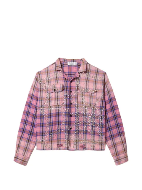 Vale checked chest pockets shirt