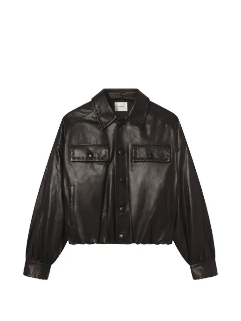 FRAME button leather jacket