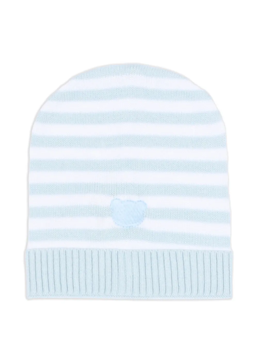 NANAN striped teddy-bear beanie hat - Blu