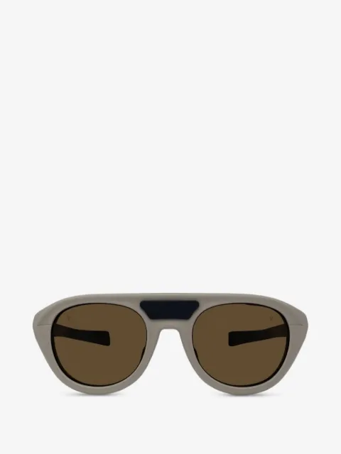 Vuarnet brow-bar round sunglasses