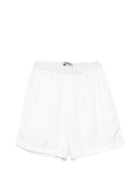 Lutz Huelle Garbo elasticated-waistband satin shorts