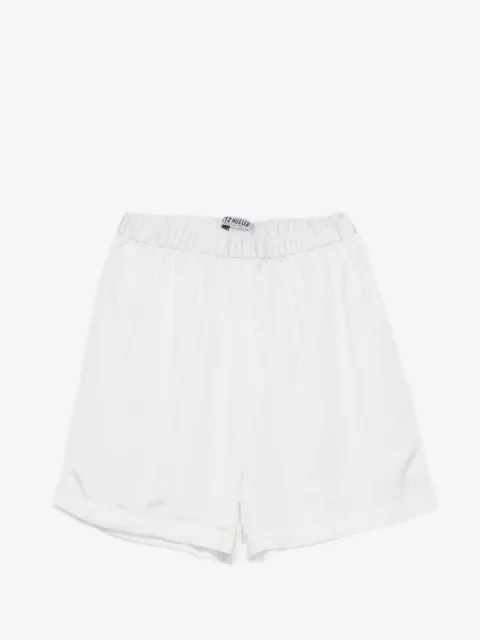 Lutz Huelle Garbo elasticated-waistband satin shorts