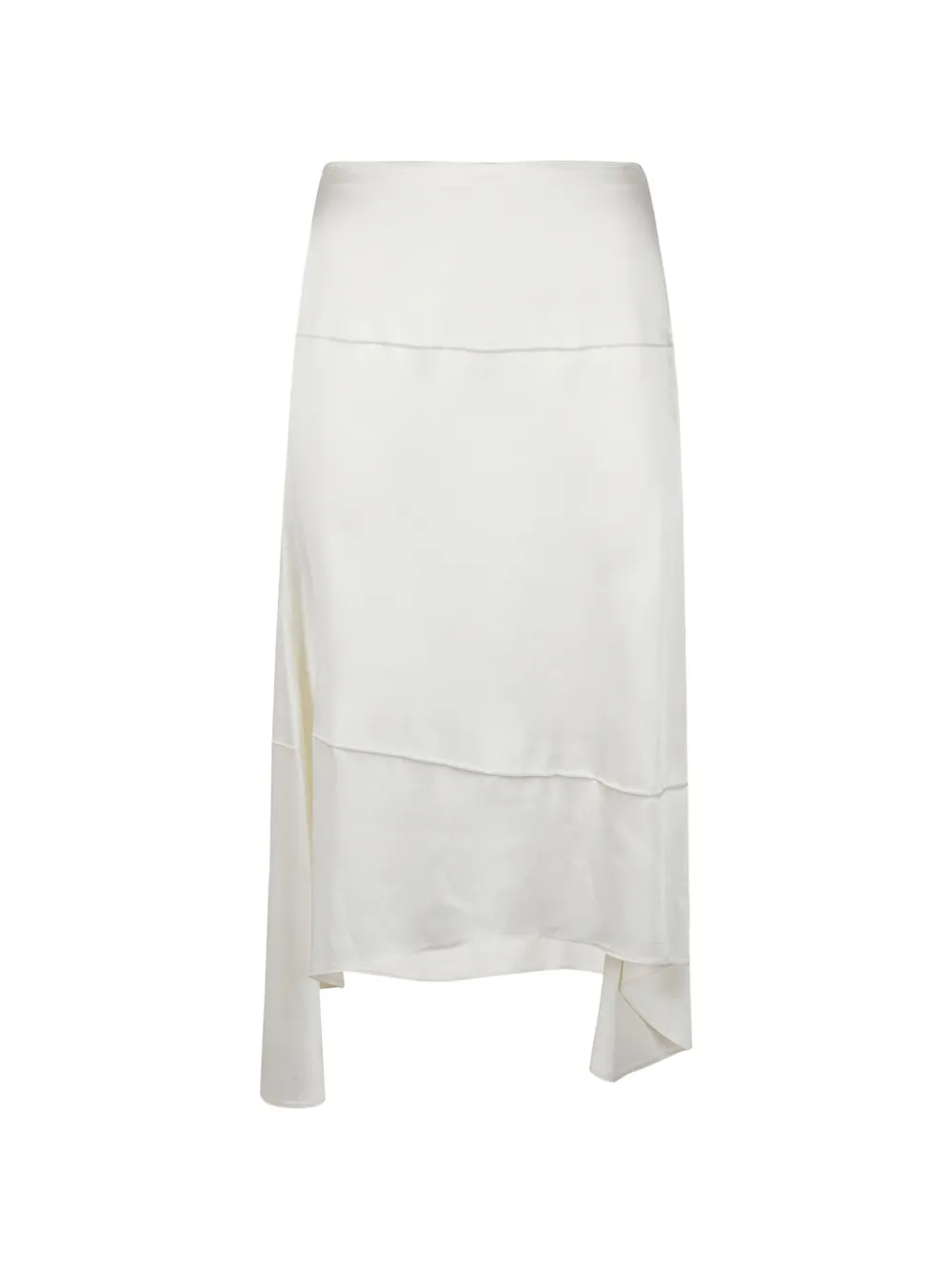 Victoria Beckham panelled asymmetric skirt - Bianco
