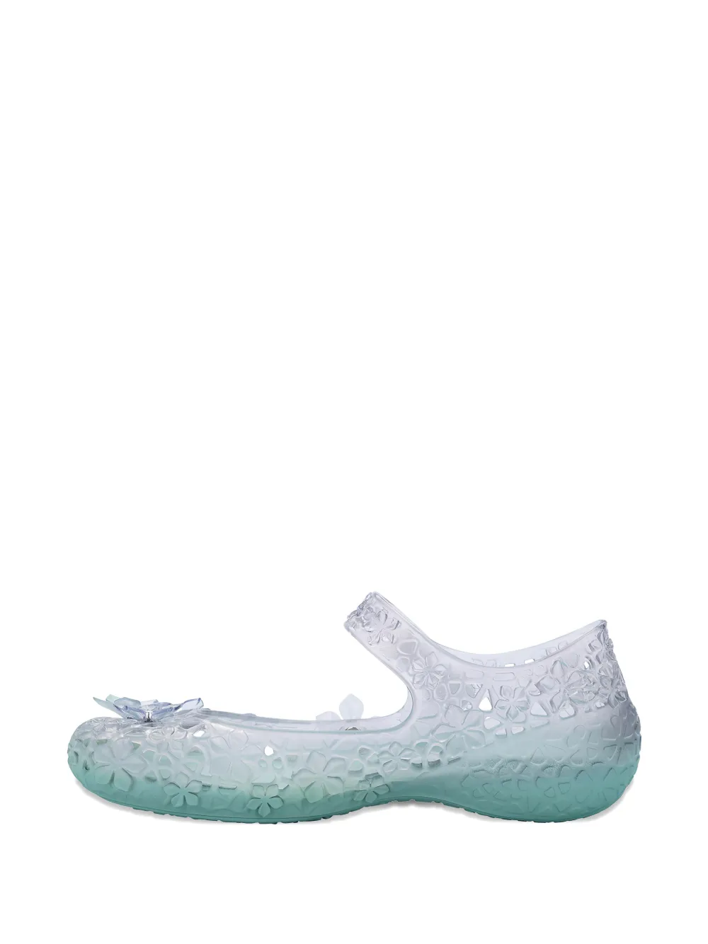 Melissa x Susan Fang Luna Bloom floral-appliqué ballet flats Groen