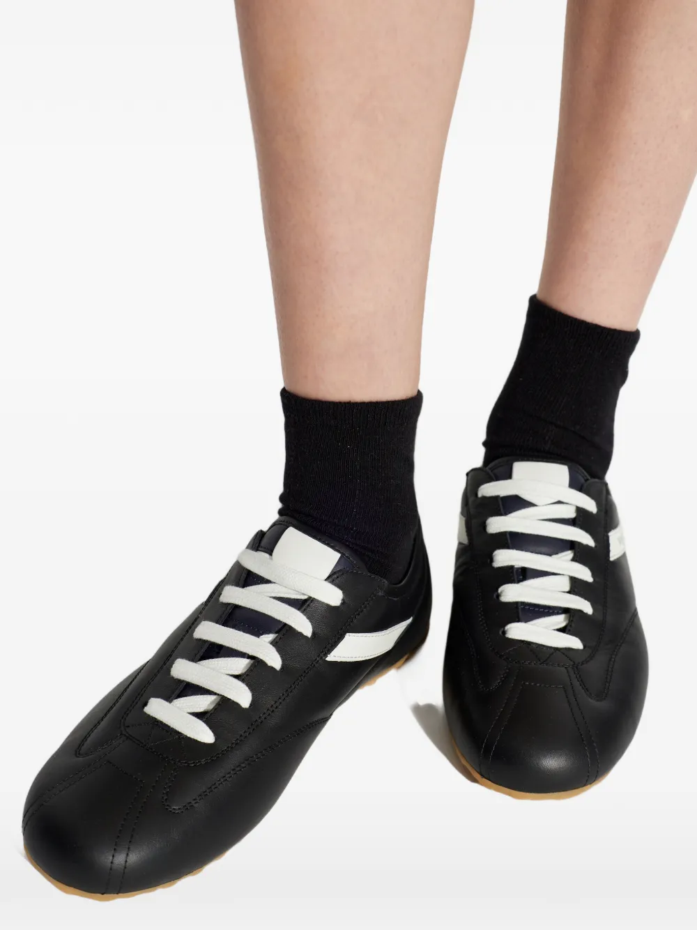 Alexander McQueen Boxe low-top leather sneakers Zwart