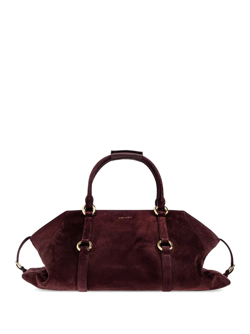Alexander McQueen ring-detail holdall - Rosso