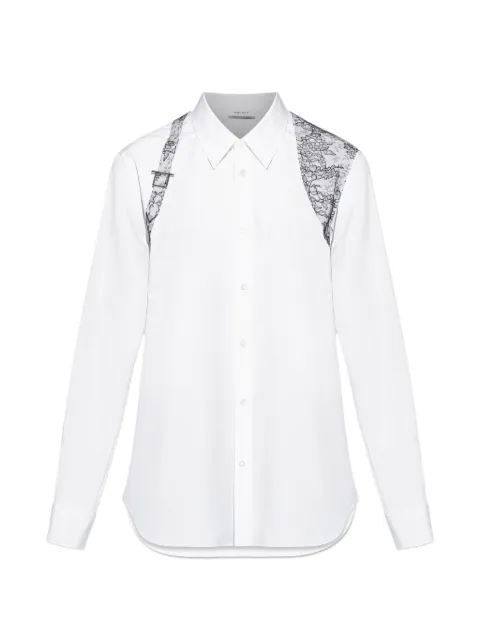 Alexander McQueen lace-detail shirt
