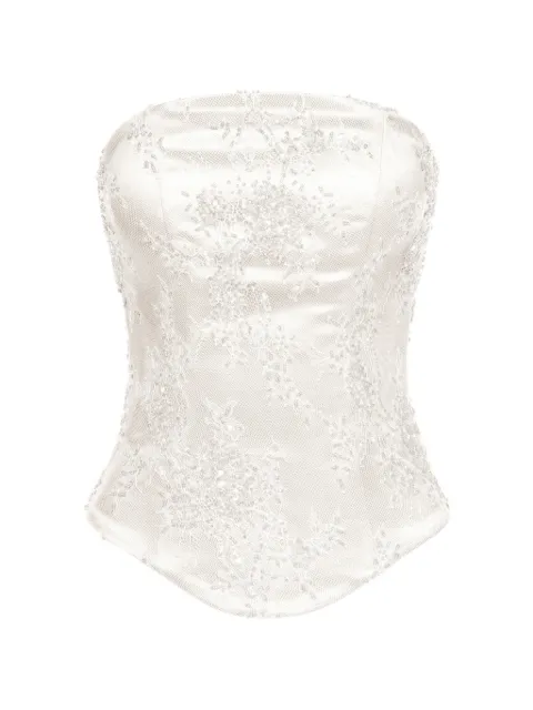 ALEXIA & ANTONIA embellished lace top