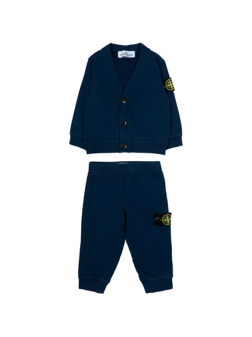 Stone Island Junior Drie trainingspakken met Compass-logopatch Blauw