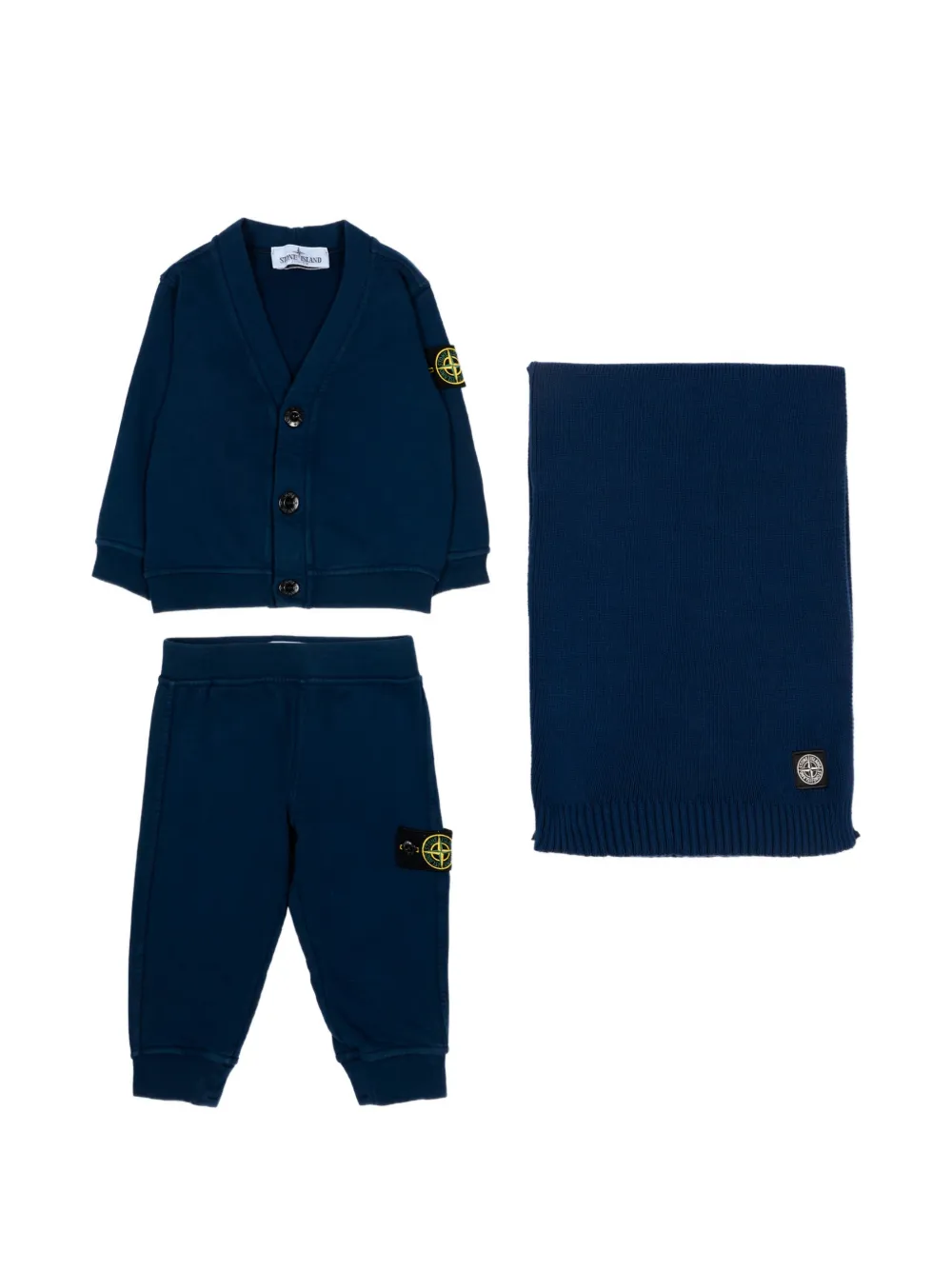 Stone Island Junior Compass-badge tracksuit (set of three) - Blu