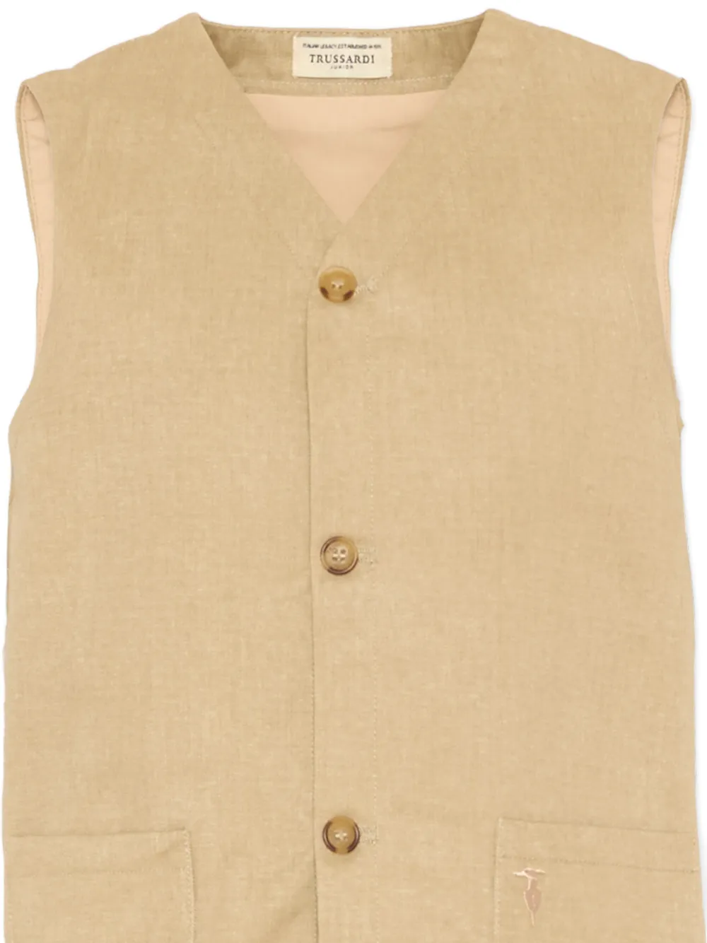 TRUSSARDI JUNIOR Gilet met knopen Bruin