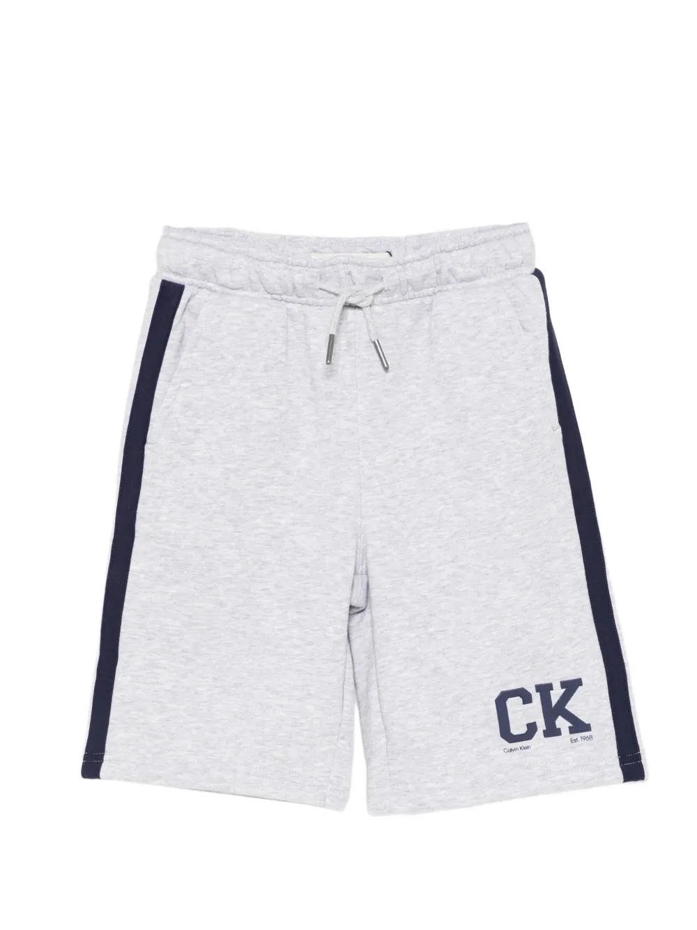 Calvin Klein Kids logo-detail shorts - Grigio