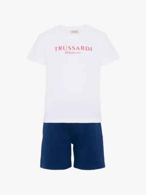 TRUSSARDI JUNIOR logo-print shorts (set of two)