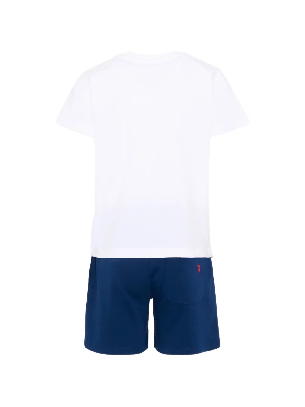 TRUSSARDI JUNIOR Twee shorts met logoprint Wit