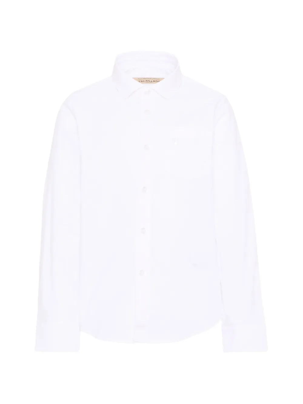 TRUSSARDI JUNIOR logo-embroidered shirt - Weiß