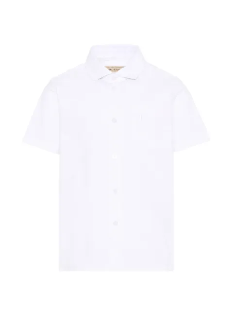 TRUSSARDI JUNIOR logo-embroidered shirt