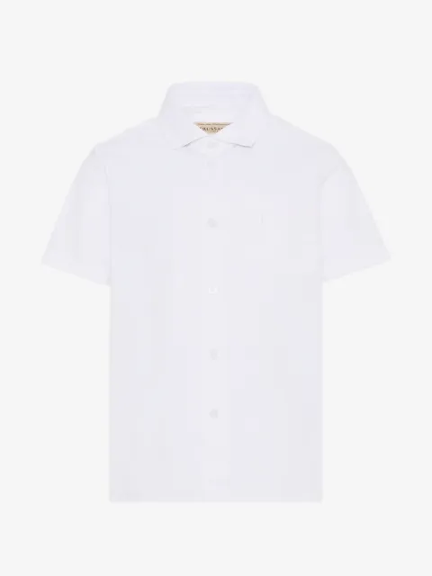 TRUSSARDI JUNIOR camisa con logo bordado