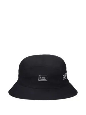Neighborhood embroidered-logo Cotton Bucket Hat | Grey | FARFETCH