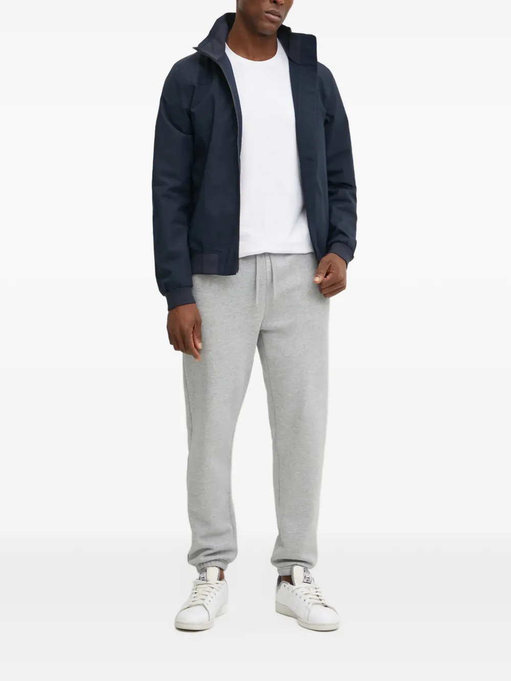 Didriksons Alvin jack met hoge hals en rits Blauw