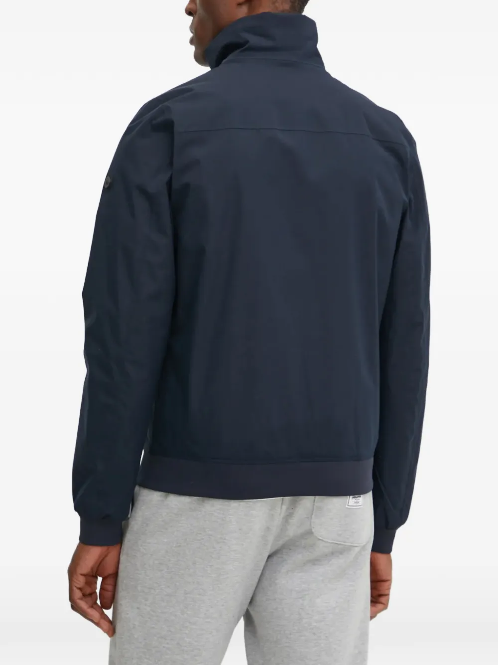Didriksons Alvin jack met hoge hals en rits Blauw