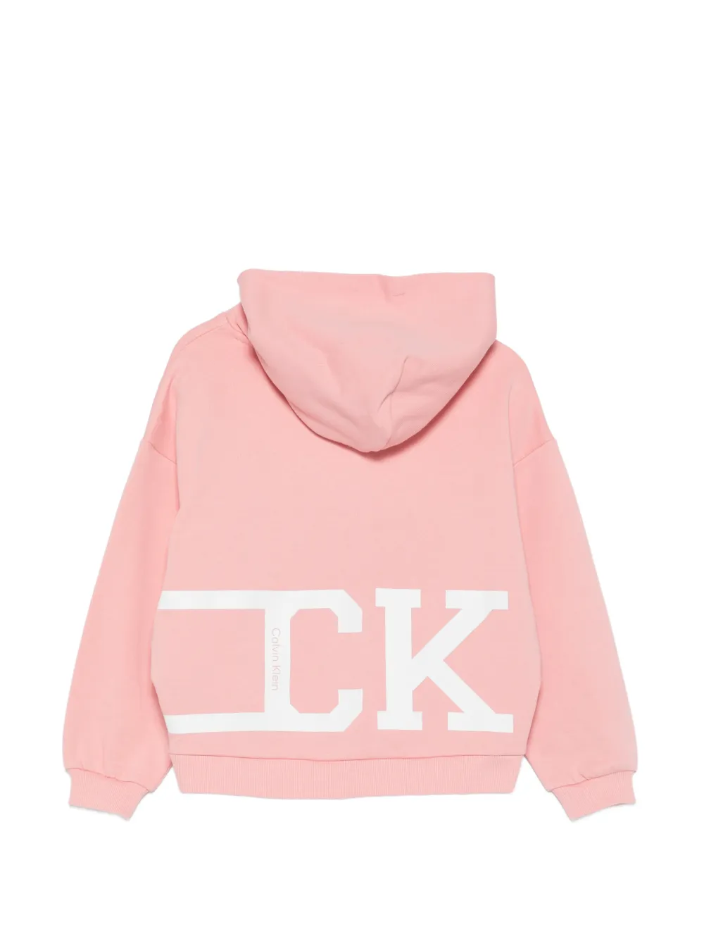 Calvin Klein Kids Hoodie met logoprint Roze
