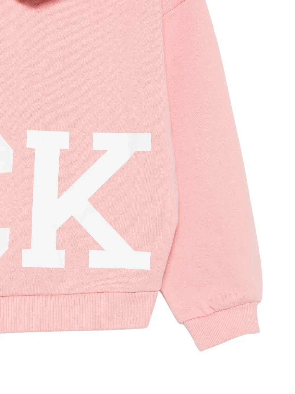Calvin Klein Kids Hoodie met logoprint Roze
