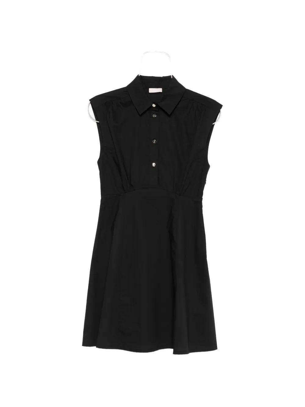 LIU JO buttoned collared dress - Nero