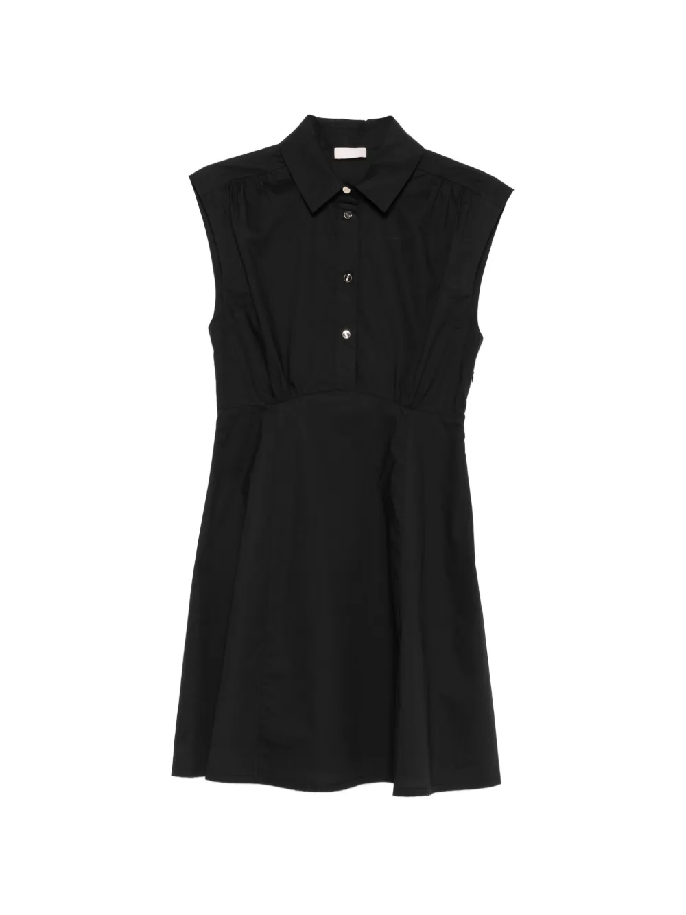 LIU JO buttoned collared dress - Nero