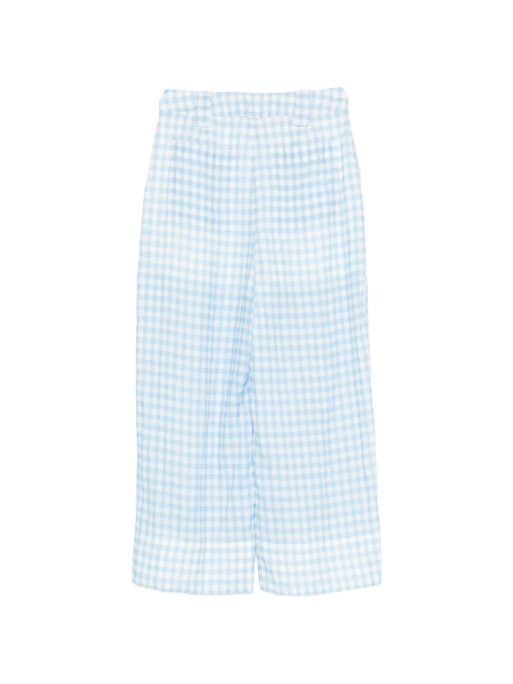 LIU JO Broek met gingham-ruit en zak Blauw