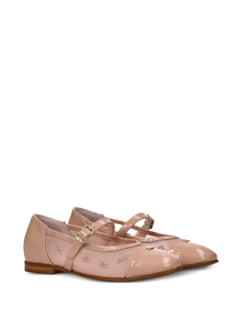Elisabetta Franchi La Mia Bambina buckle-detail ballerinas
