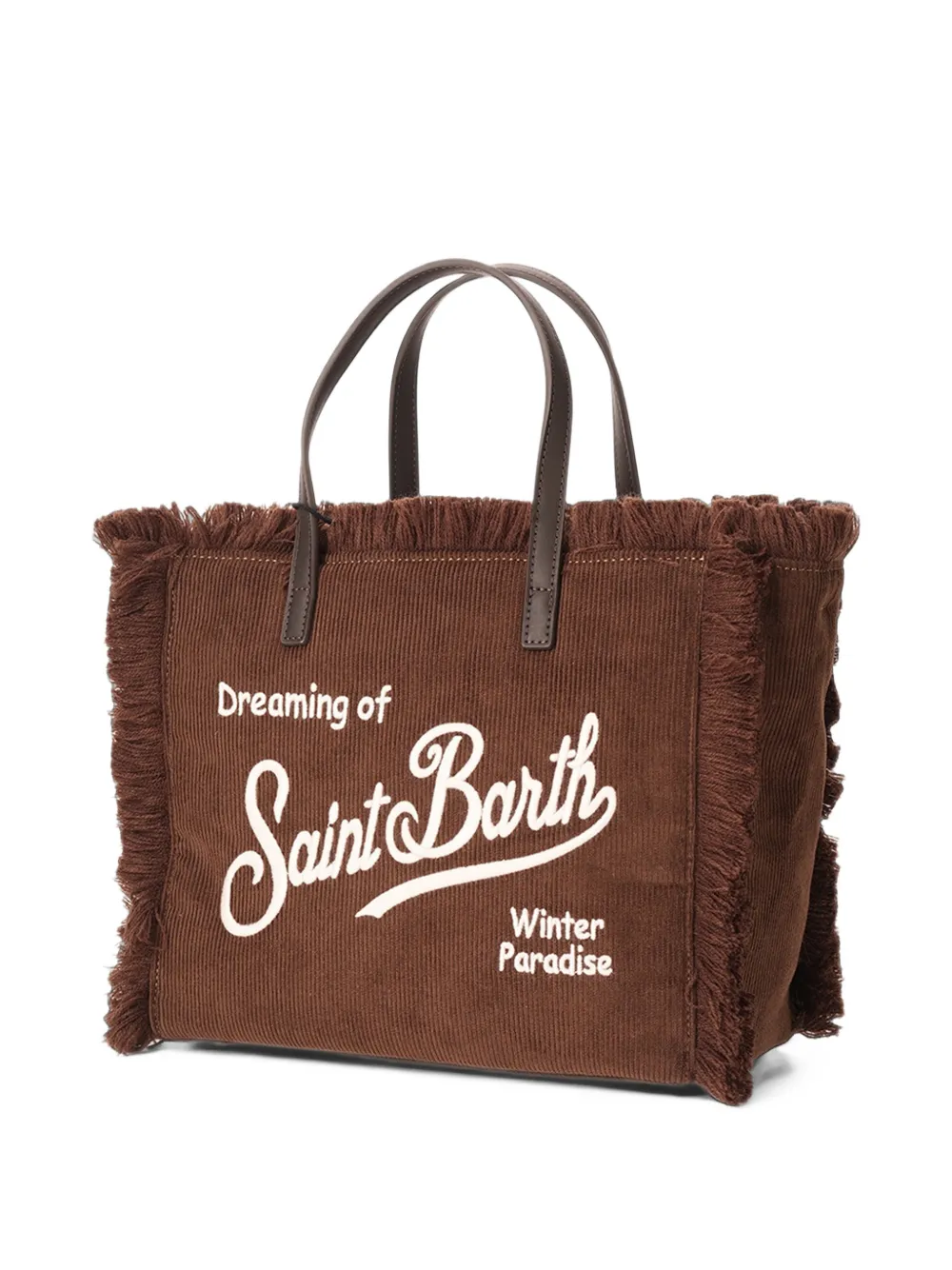 MC2 Saint Barth Shopper met franje Bruin