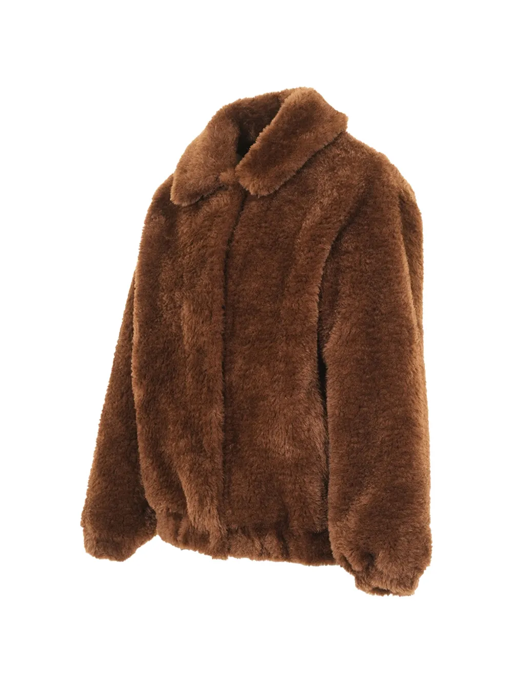 MC2 Saint Barth logo-embroidered faux-fur coat Bruin