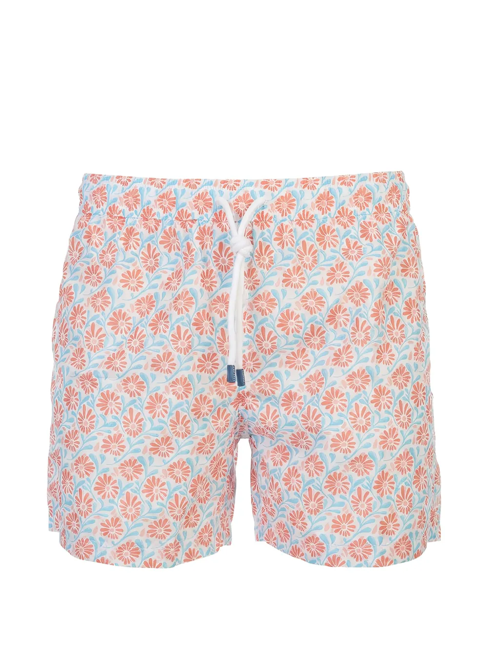 Fedeli floral-print swim shorts - Arancione