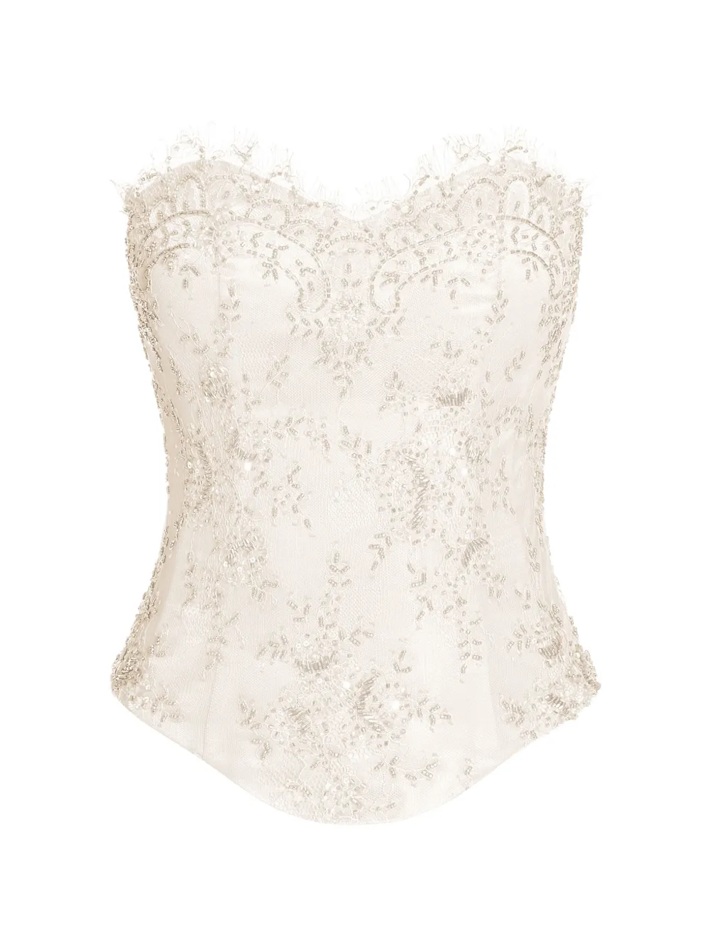 ALEXIA & ANTONIA embellished lace corset - Toni neutri