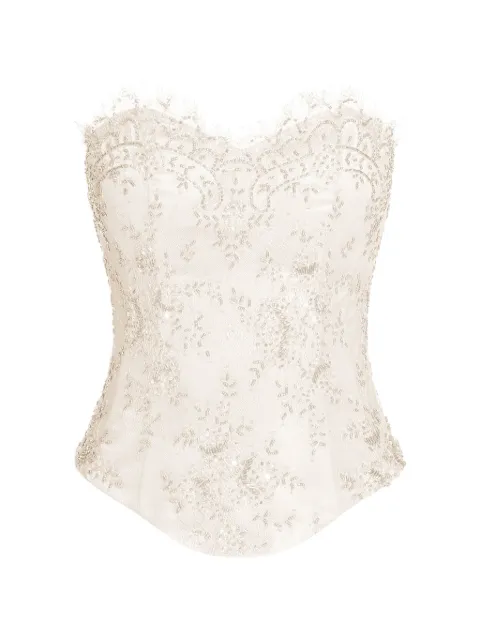 ALEXIA & ANTONIA embellished lace corset
