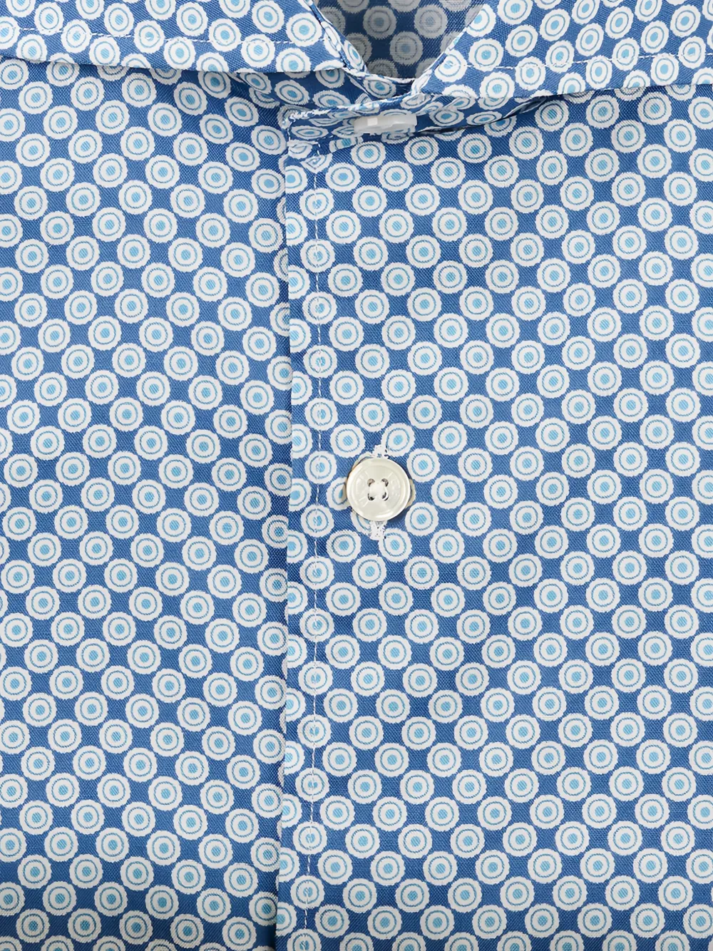 Fedeli Overhemd met geometrische print Blauw