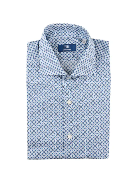Fedeli geometric-print button-up shirt