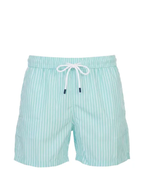 Fedeli drawstring-detail striped swim shorts