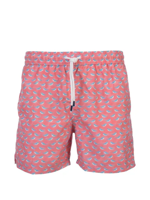 Fedeli whale-print swim shorts