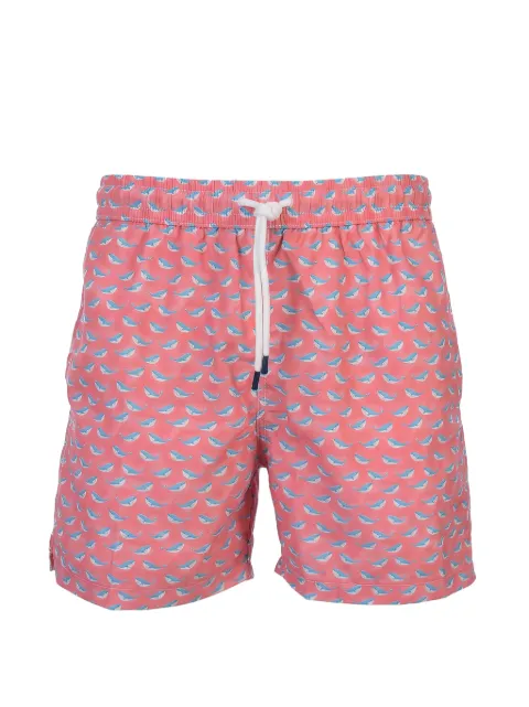 Fedeli whale-print swim shorts