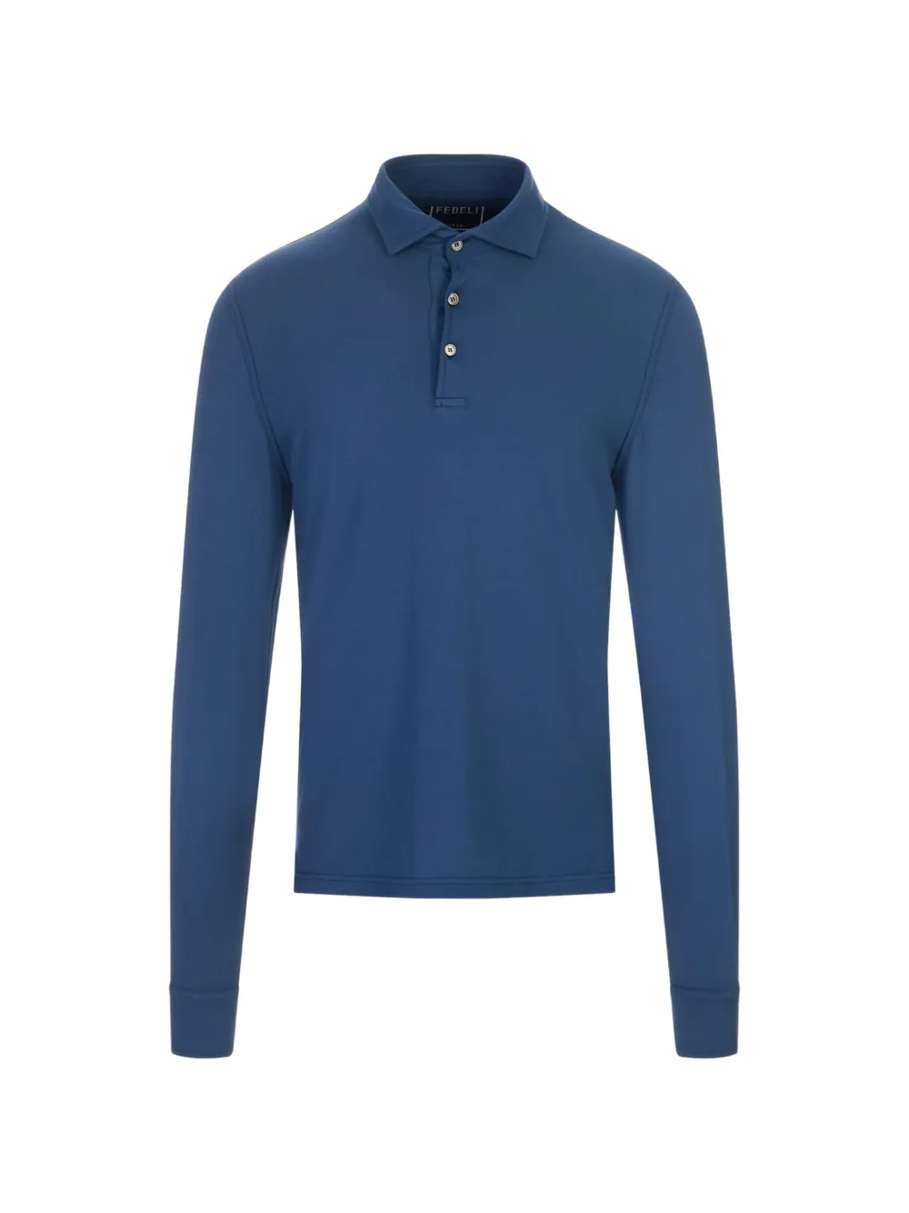 Fedeli long-sleeve polo shirt - Blu