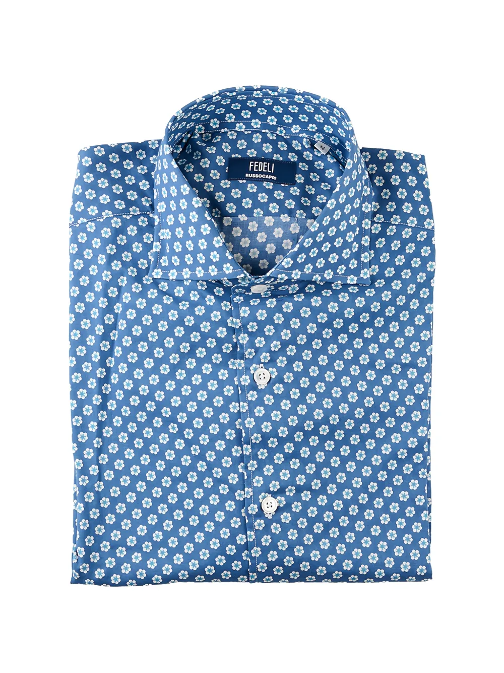 Fedeli floral-print shirt - Blu